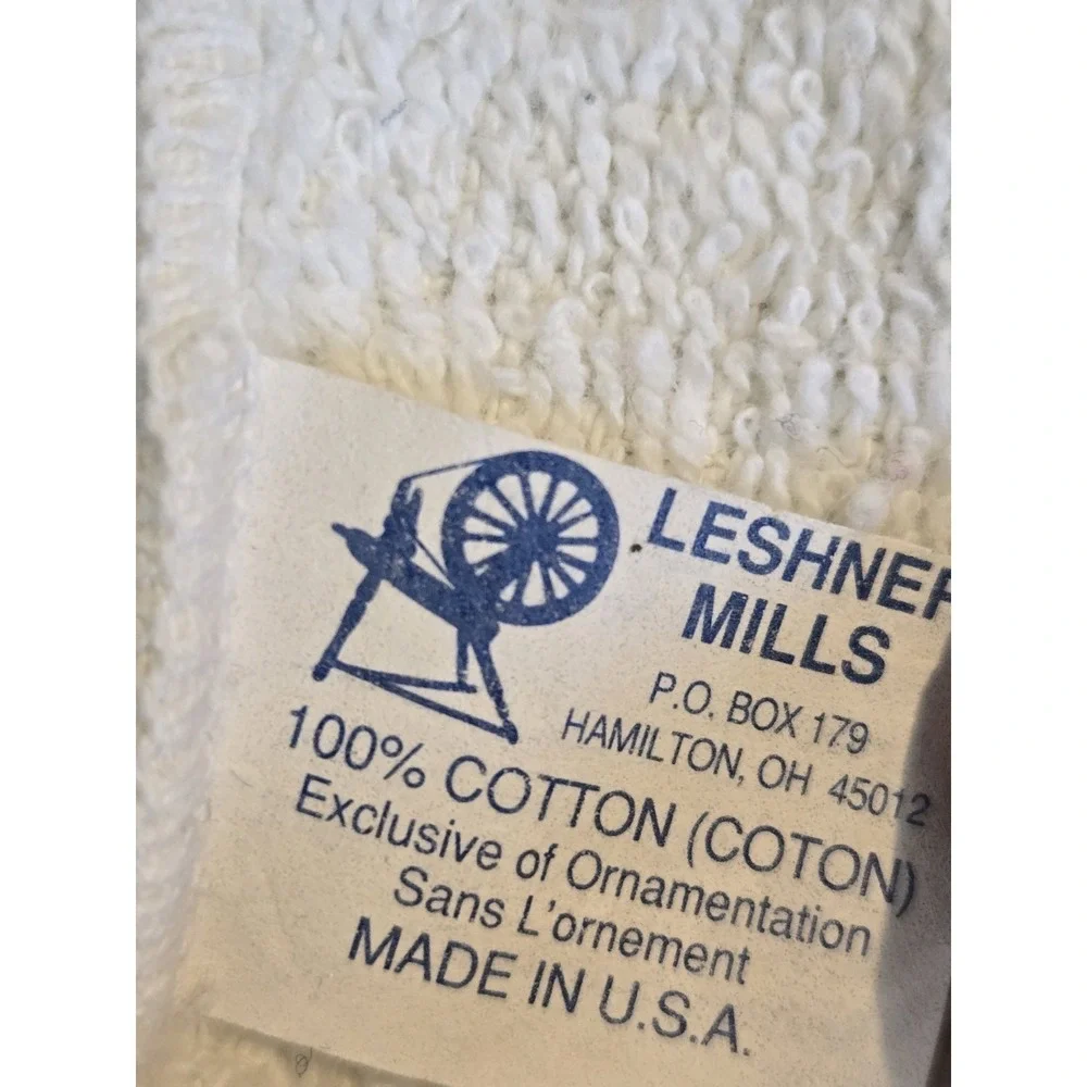 Vintage Precious Moments Terry Cloth Washcloth Bath‎ Towel USA Leshner Mills 12